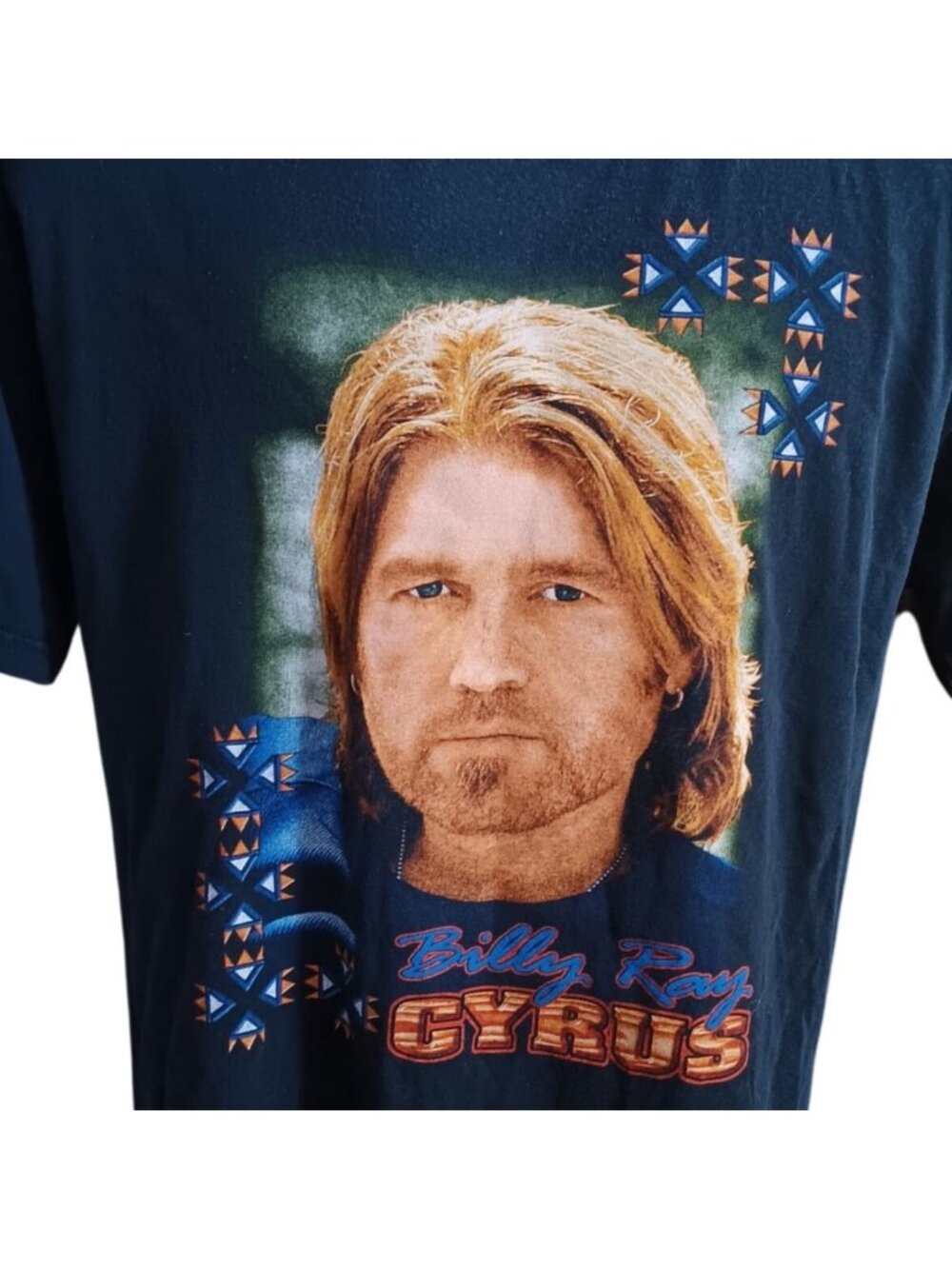 Billy Ray Cyrus Men's Large T-Shirt 2005 Tour Gildan Country Music T-Shirt Black